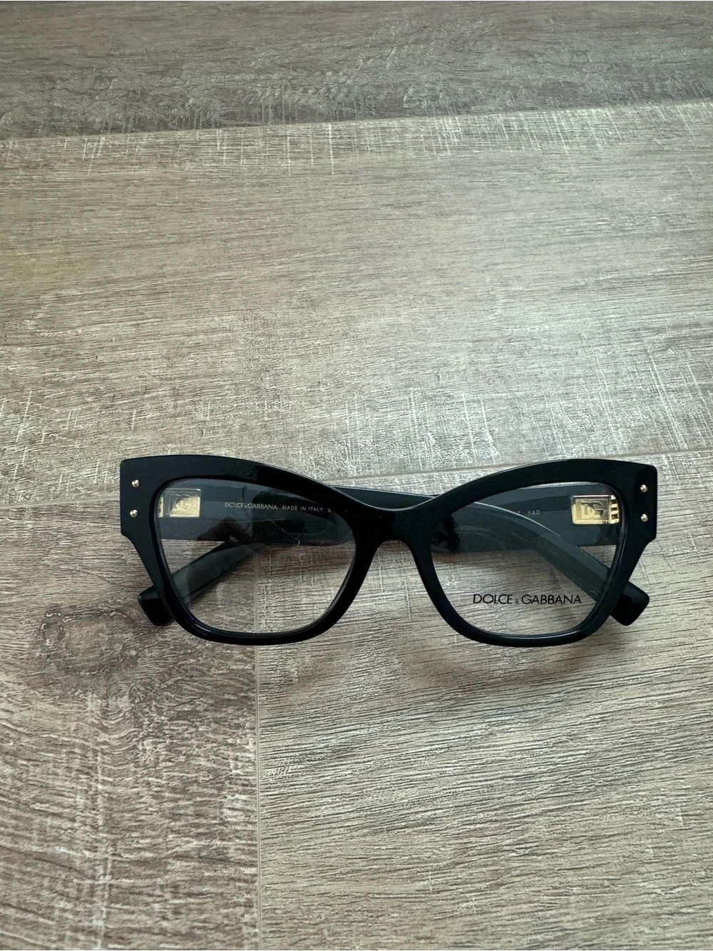 Dolce & Gabbana DG3404 Black Cat Eye Glasses New